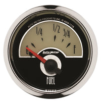AutoMeter Gauge Fuel Level 2-1/16in. 73 Ohm(e) to 10 Ohm(f) Elec Cruiser - Burkken Auto Parts