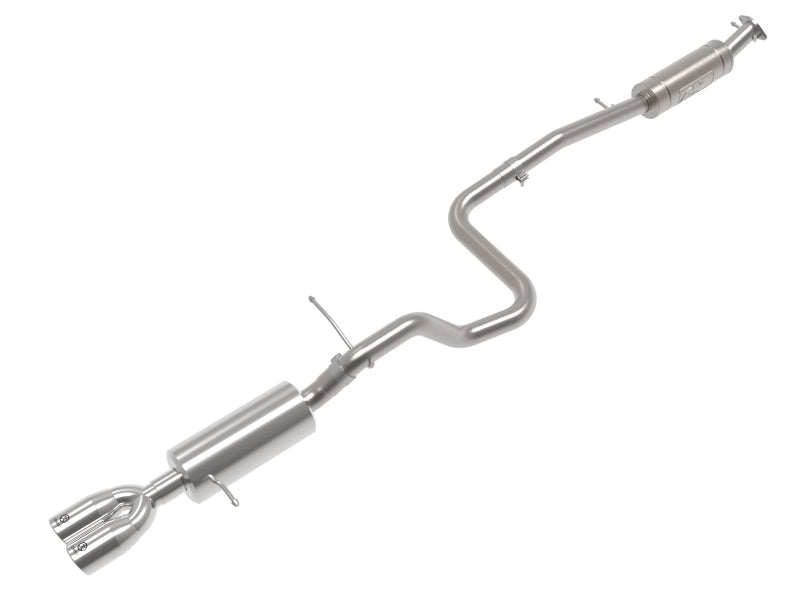 aFe Takeda Series 2 1/2in 304 SS Cat-Back 14-19 Ford Fiesta L4-1.6L (t) w/Polished Tip - Burkken Auto Parts