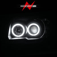 ANZO 2006-2009 Toyota 4Runner Projector Headlights w/ Halo Black - Burkken Auto Parts