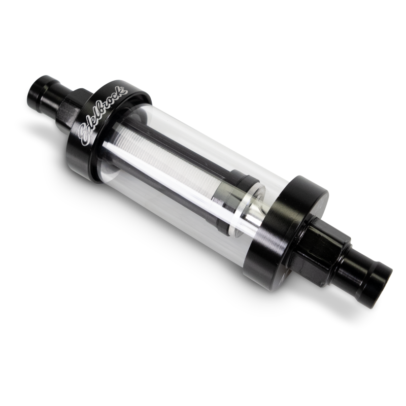 Edelbrock 3/8in i.d. Hose Clear View Fuel Filter - Burkken Auto Parts