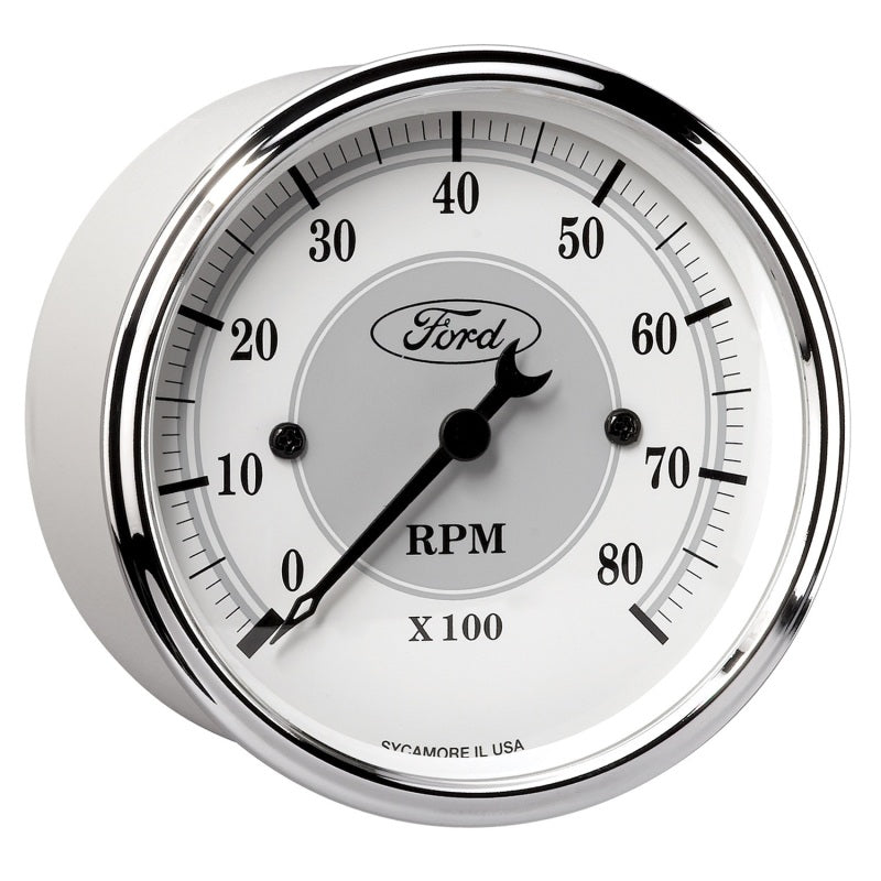 Autometer 3 1/8in In-Dash 8000 RPM Incandescent Flood Lit Tachometer - Burkken Auto Parts