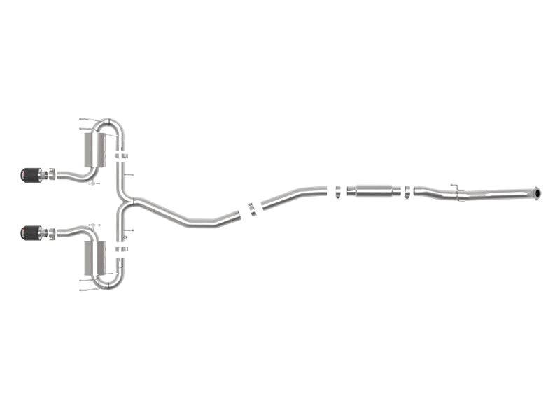 aFe Takeda 3in 304 SS Cat-Back Exhaust System w/CF Tips 17-20 Honda Civic Sport L4-1.5L (t) - Burkken Auto Parts