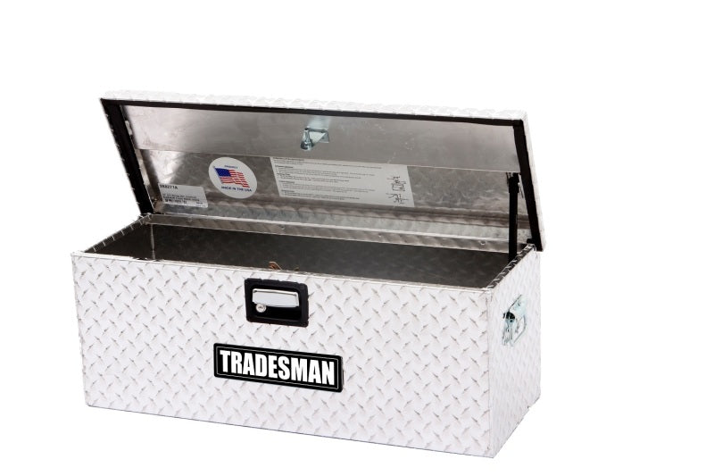 Tradesman Aluminum ATV Flush Mount Storage Box (32in.) - Brite - Burkken Auto Parts