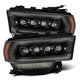 AlphaRex 19-21 Ram 2500 NOVA LED Proj Headlights Plank Style Alpha Blk w/Activ Light/Seq Signal/DRL - Burkken Auto Parts