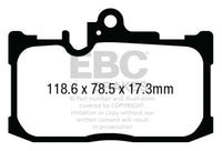 EBC 13+ Lexus GS350 3.5 F-Sport RWD Greenstuff Front Brake Pads - Burkken Auto Parts