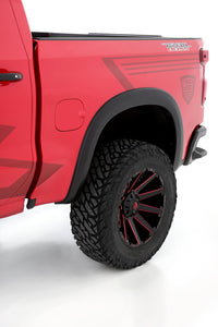 Lund 19-21 Chevy Silverado 1500 SX-Sport Smooth Elite Series Rear Fender Flares - Black (2 Pc.) - Burkken Auto Parts