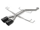 aFe Takeda 2.5in 304SS Axle-Back Exhaust System 17-19 Honda Civic Type R L4-2.0L (t) - Black Tip - Burkken Auto Parts
