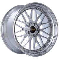BBS LM 20x10 5x120 ET20 Diamond Silver Center Diamond Cut Lip Wheel -82mm PFS/Clip Required - Burkken Auto Parts