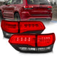 ANZO 2014-2016 Jeep Grand Cherokee LED Taillights Red/Clear - Burkken Auto Parts