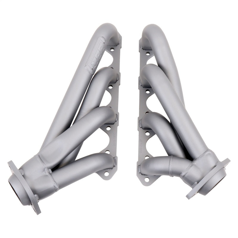 BBK 79-93 Mustang 351 Swap Shorty Unequal Length Exhaust Headers - 1-5/8 Titanium Ceramic - Burkken Auto Parts