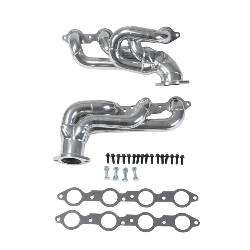 BBK 10-15 Camaro LS3 L99 Shorty Tuned Length Exhaust Headers - 1-3/4 Silver Ceramic - Burkken Auto Parts
