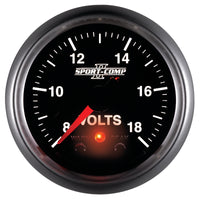 Autometer Sport-Comp II 2-1/16in Digital Voltometer Gauge - 18V - Burkken Auto Parts