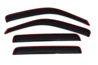AVS 06-14 Honda Ridgeline Ventvisor In-Channel Front & Rear Window Deflectors 4pc - Smoke - Burkken Auto Parts
