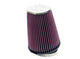 K&N Uni Oval Tapered Air Filter 3.5in 10 Deg. Flg / 3.25in T OW / 4.5in T OL / 5.75in B / 7in H - Burkken Auto Parts