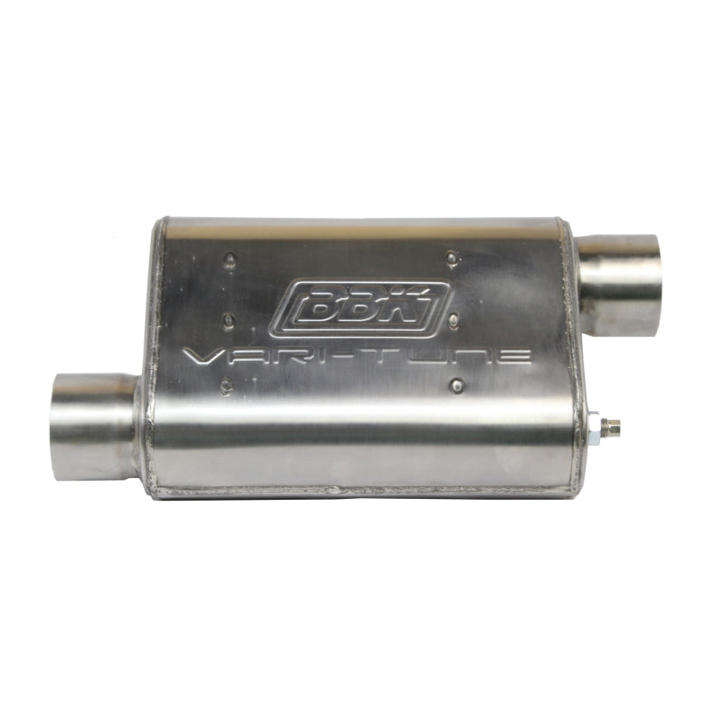 BBK VariTune Adjustable Performance Muffler 2-1/2 Offset/Offset Stainless Steel - Burkken Auto Parts