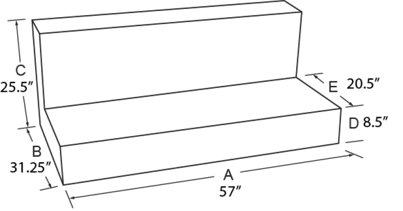 Tradesman Aluminum Twin L-Shape Liquid Storage Tank (96 Gallon Capacity) - Black - Burkken Auto Parts