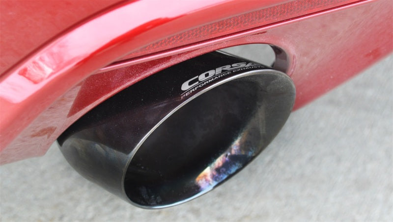 Corsa 2015-2017 Ford Mustang GT 5.0 3in Axle Back Exhaust Black Dual 4.5in Tip Sport - Burkken Auto Parts