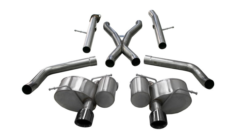 Corsa 2012-21 Jeep Grand Cherokee SRT 2.75in Dual Rear Xtreme Cat-Back Exhaust - Black PVD TipFinish - Burkken Auto Parts