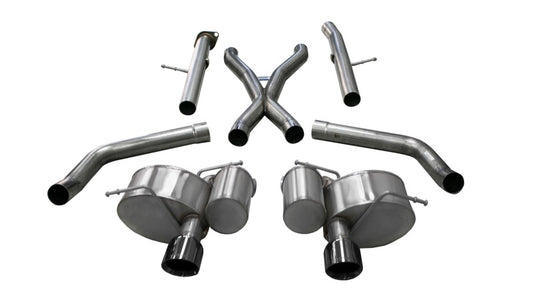 Corsa 2012-21 Jeep Grand Cherokee SRT 2.75in Dual Rear Xtreme Cat-Back Exhaust - Black PVD TipFinish - Burkken Auto Parts