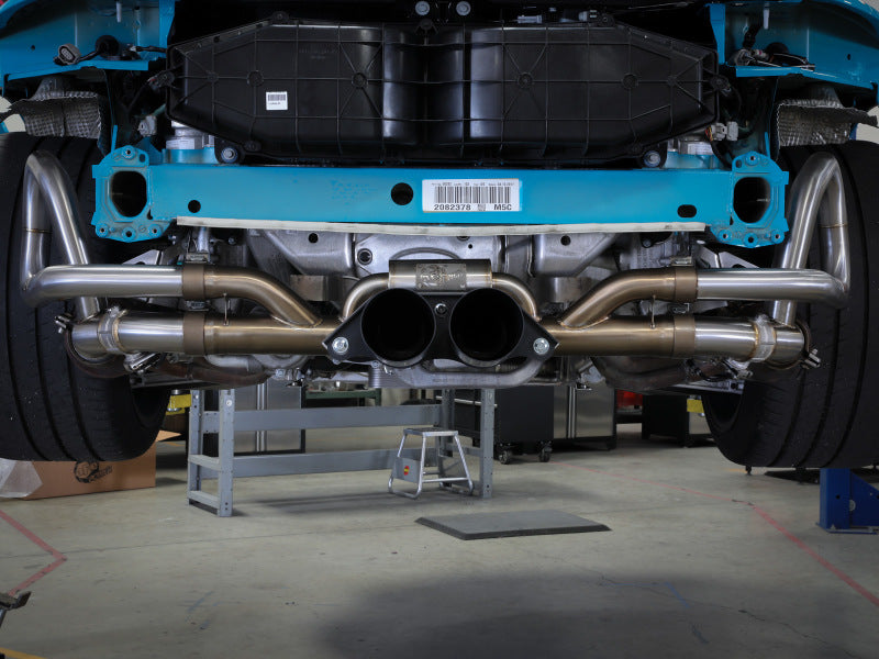 afe 14-16 Porsche 911 GT3 991.1 H6 3.8L MACH Force-Xp 304 SS Cat-Back Exhaust System w/ Black Tips - Burkken Auto Parts