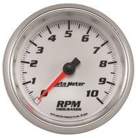 Autometer Pro-Cycle Gauge Tachometer 3 3/8in 10K Rpm White - Burkken Auto Parts