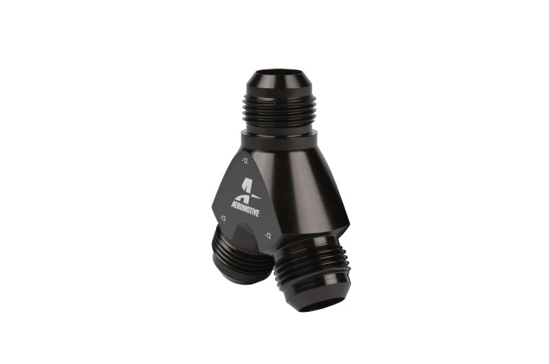 Aeromotive Y-Block - AN-12 - 2x AN-12 - Burkken Auto Parts
