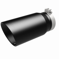 MagnaFlow Tip Stainless Black Coated Single Wall Round Single Outlet 6in Dia 5in Inlet 13in L - Burkken Auto Parts