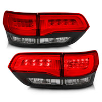 ANZO 2014-2016 Jeep Grand Cherokee LED Taillights Red/Clear - Burkken Auto Parts