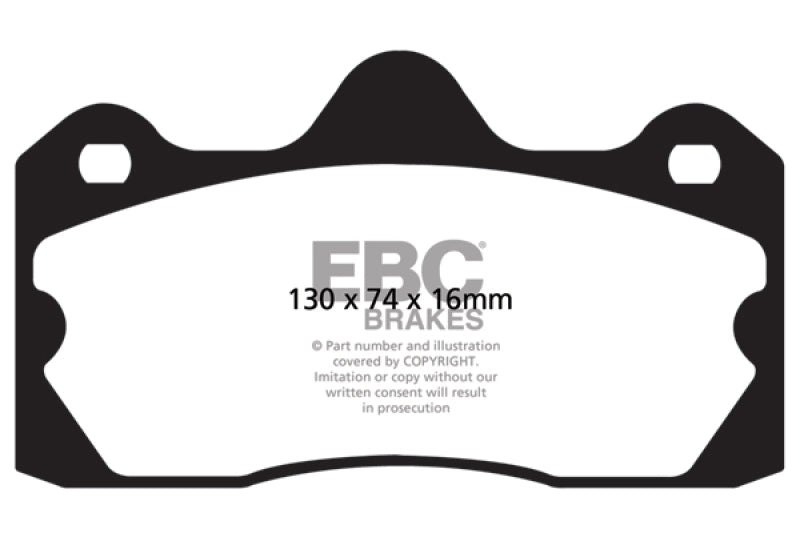 EBC 10+ Lotus Evora 3.5 Redstuff Rear Brake Pads - Burkken Auto Parts