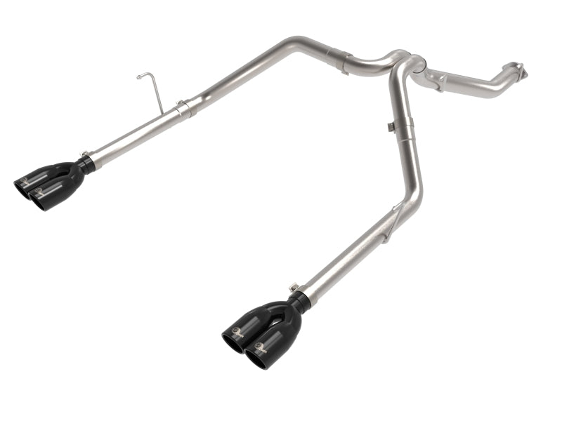 aFe Vulcan Series 3in 304SS DPF-Back 21 Jeep Gladiator V6-3.0L (td) Dual Black Tip - Burkken Auto Parts