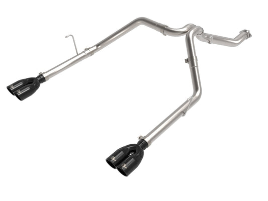 aFe Vulcan Series 3in 304SS DPF-Back 21 Jeep Gladiator V6-3.0L (td) Dual Black Tip - Burkken Auto Parts