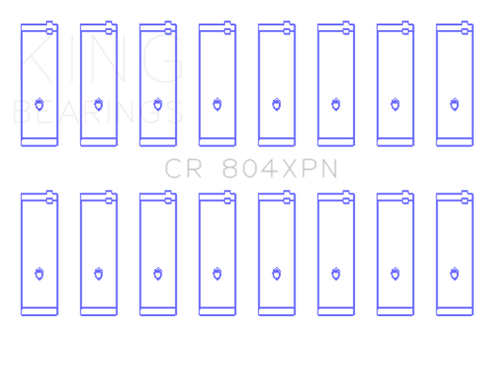 King Engine Bearings Ford 283 / 302 (Size STD) Performance Rod Bearing Set