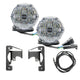 ARB Jeep JL/JT SAE Only Plug N Play Fog Light Kit (Bumper Kit) - White - Burkken Auto Parts