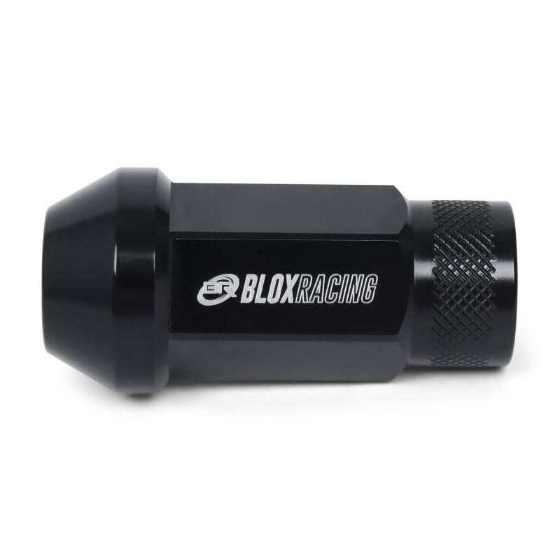 BLOX Racing Street Series Forged Lug Nuts - Black 12 x 1.25mm - Single piece - Burkken Auto Parts