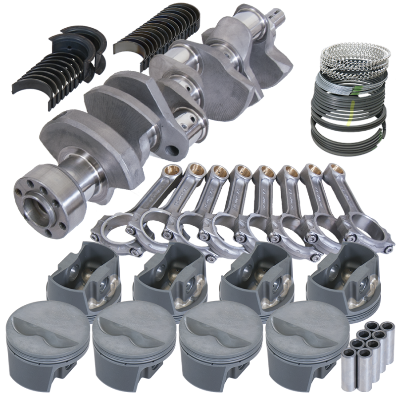 Eagle Chevy LT1 350 1Pc 3.480in Crank 5.700in I-Beam Rods -5cc 4.060in Pistons Rotating Assembly - Burkken Auto Parts