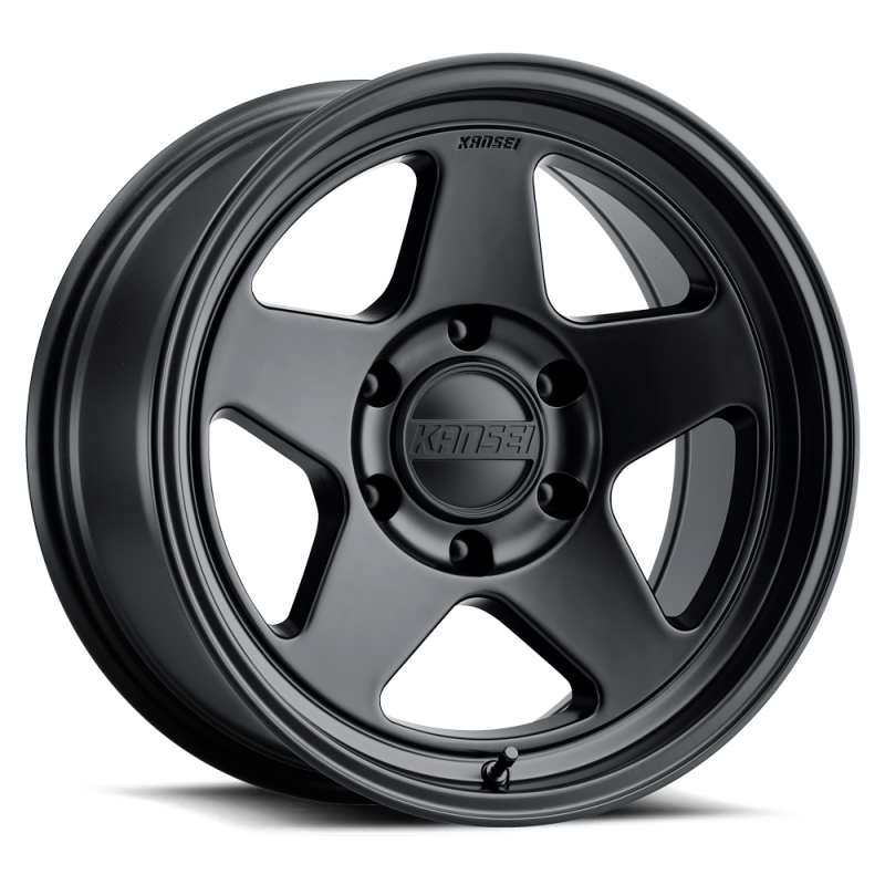 Kansei 17x8.5 6X139.7 BP 0mm Offset KNP Off-Road Wheel - Matte Black - Burkken Auto Parts