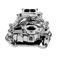 Edelbrock RPM Air-Gap Intake Manifold for Big-Block Chevy Oval Port - Chrome Plasma Finish
