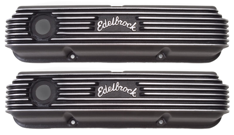 Edelbrock Valve Cover Classic Series Ford 1958-1976 FE V8 Black - Burkken Auto Parts