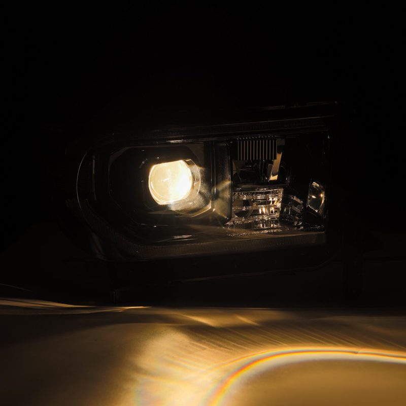 AlphaRex 07-13 Toyota Tundra/08-17 Sequoia G2 PRO-Series Projector Headlights Black -NO Lvl Adjuster - Burkken Auto Parts