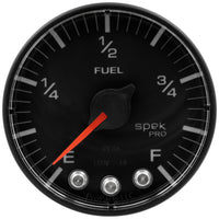 Autometer Spek-Pro Gauge Fuel Level 2 1/16in 0-270 Programmable Blk/Blk - Burkken Auto Parts