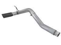 aFe LARGE BORE HD 5in DPF-Back SS Exhaust w/ Black Tip 2016 Nissan Titan 5.0L V8 (td) CC SB - Burkken Auto Parts