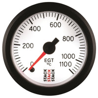 Autometer Stack 52mm 0-1100 Deg C Pro Stepper Motor Exhaust Gas Temp Gauge - White - Burkken Auto Parts