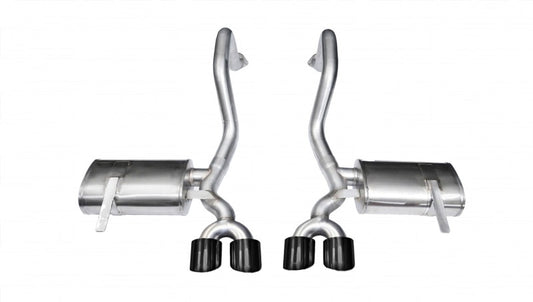 Corsa 1997-2004 Chevrolet Corvette C5 Z06 5.7L V8 Black Xtreme Axle-Back Exhaust - Burkken Auto Parts