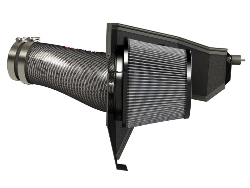 aFe POWER Magnum FORCE Carbon Fiber Stage 2 Pro Dry S CAIS - 11-18 Dodge Challenger/Charger V8-6.4L - Burkken Auto Parts