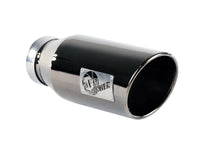 aFe MACHForce XP Exhausts Tips SS-304 EXH Tip 4In x 6Out x 15L Bolt-On (blk chrome) - Burkken Auto Parts