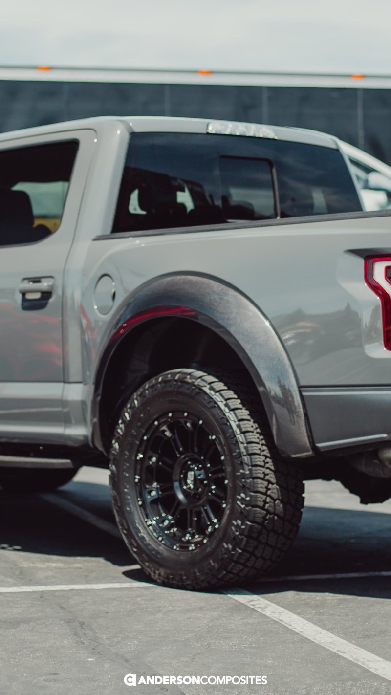 Anderson Composites 17-18 Ford Raptor Type-Wide Fender Flares (Rear) - Burkken Auto Parts