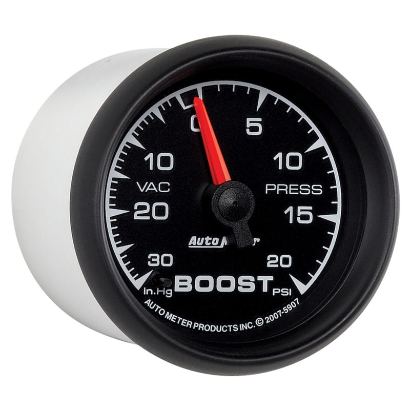 Autometer ES 52.4mm 30 In. HG/20 PSI Vacuum/Boost Gauge - Burkken Auto Parts