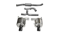 Corsa 08-10 Subaru Impreza WRX Sedan 2.5L Turbo Manual 3in Sport Cat-Back Exhaust w/4in Blac - Burkken Auto Parts