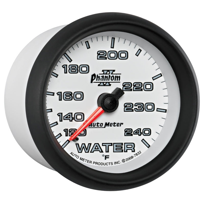 Autometer Phantom II 2-5/8in 120-240 Degree F Mechanical Water Gauge - Burkken Auto Parts