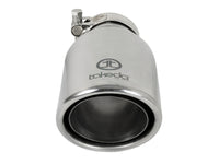 aFe Takeda 304 Stainless Steel Clamp-On Exhaust Tip 2.5in. Inlet / 4in. Outlet / 8in. L - Polished - Burkken Auto Parts